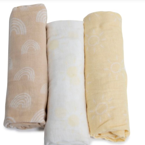 Nordic 3pk Muslin Wraps